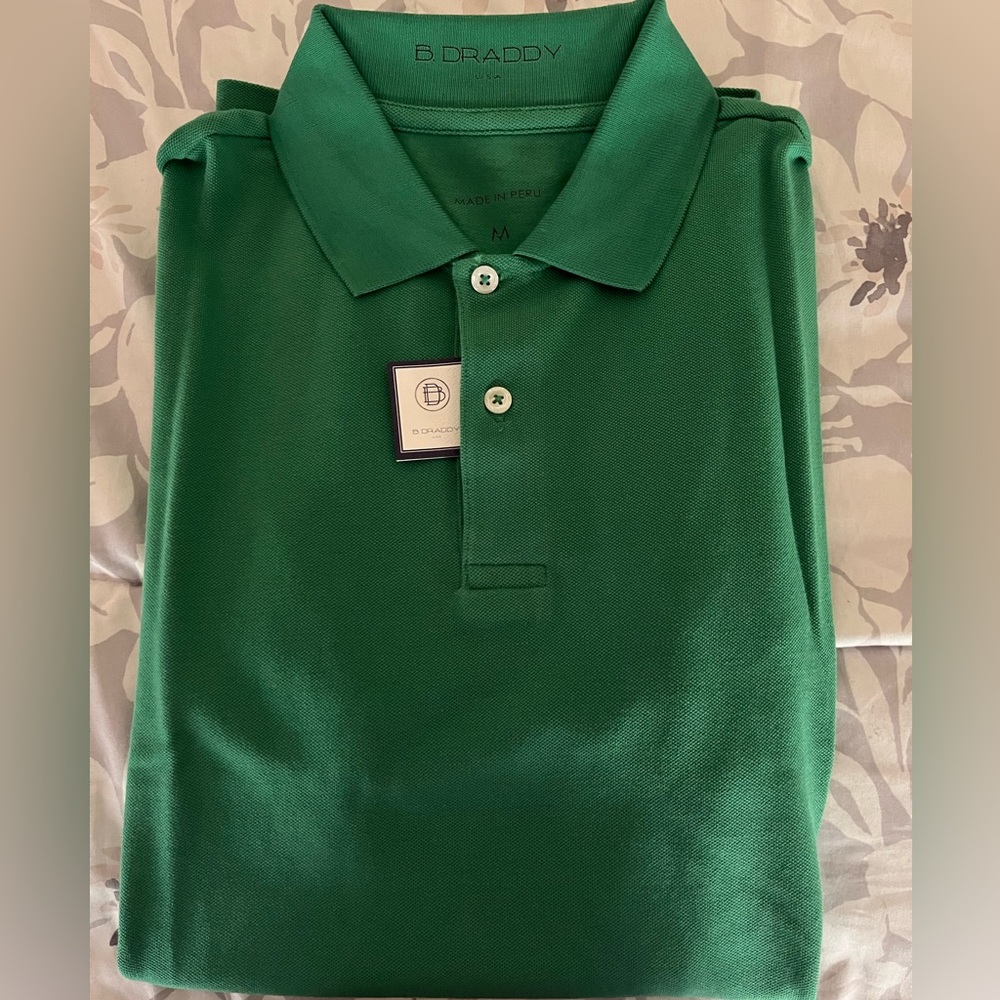 B Draddy Polo- Green NWT